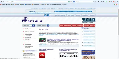 Site do DETRAN PE