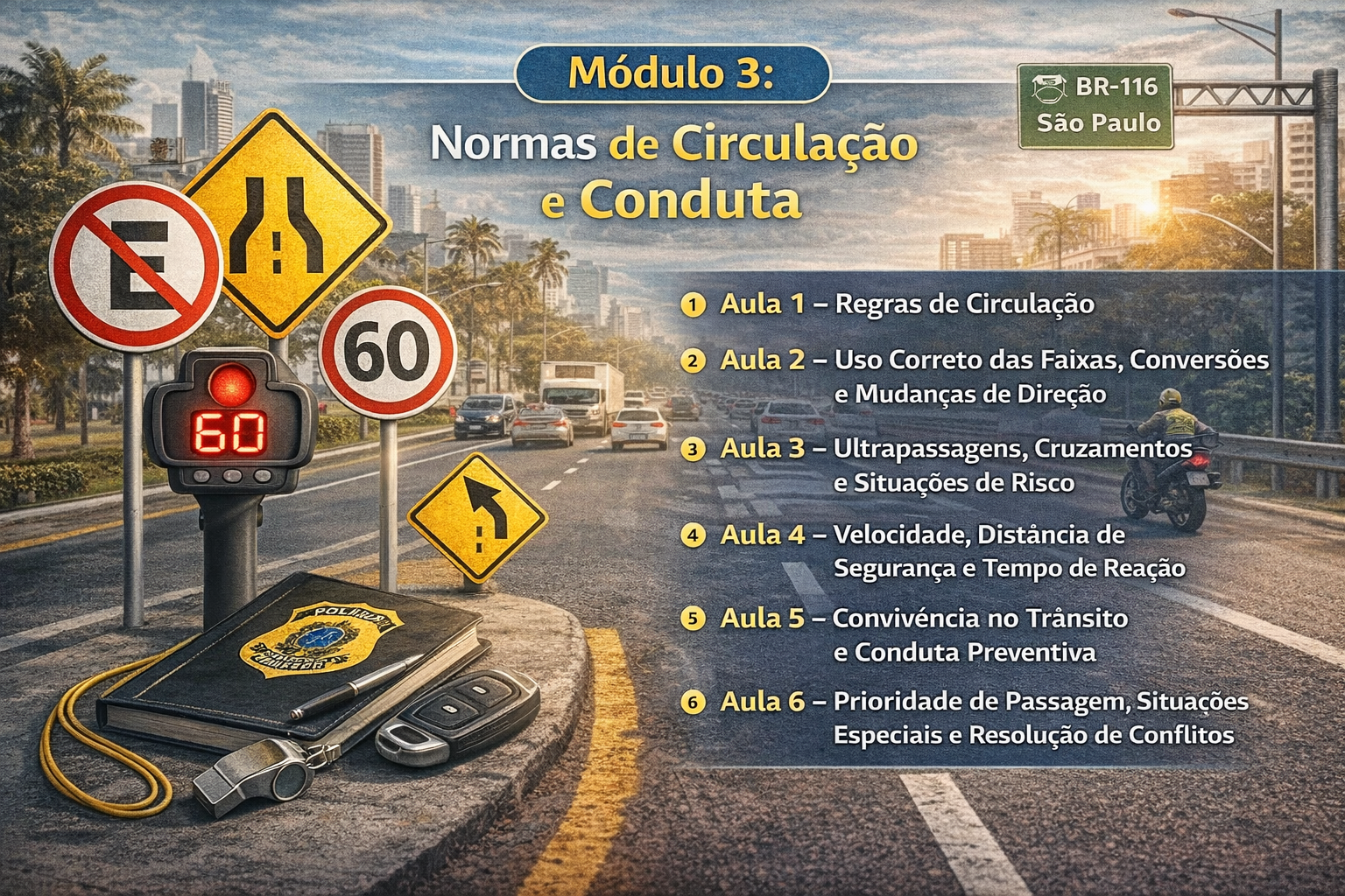 Uso Correto das Faixas, Conversões e Mudanças de Direção