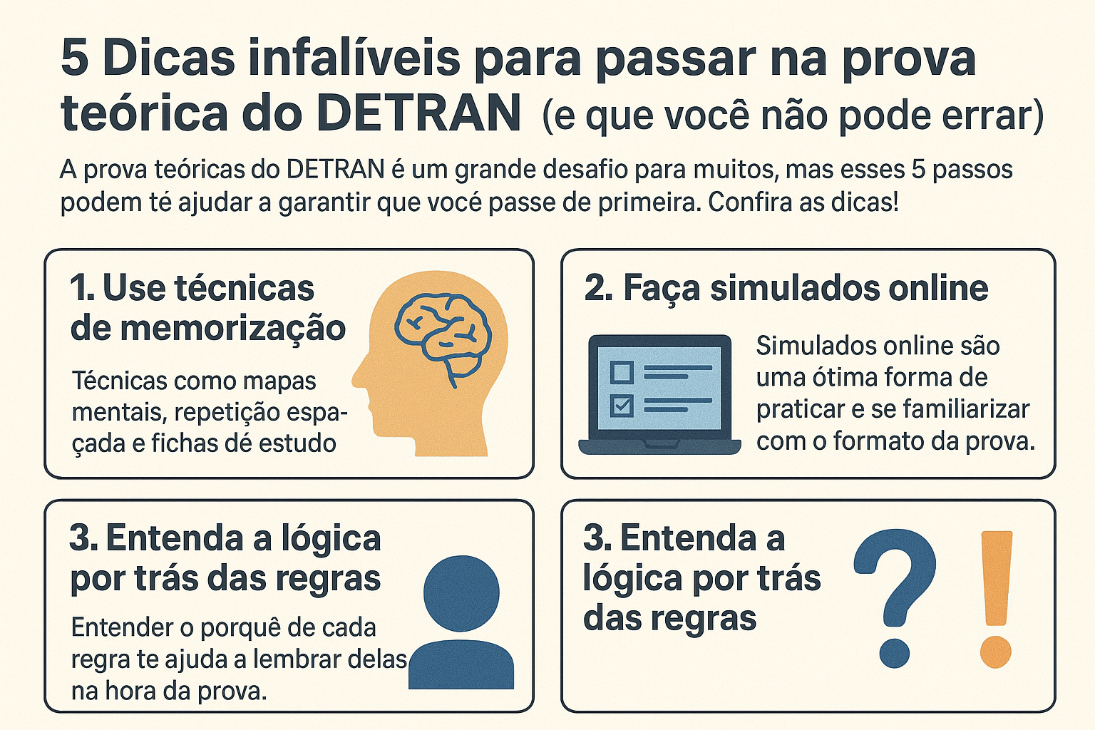 5 Dicas para Passar na Prova do DETRAN