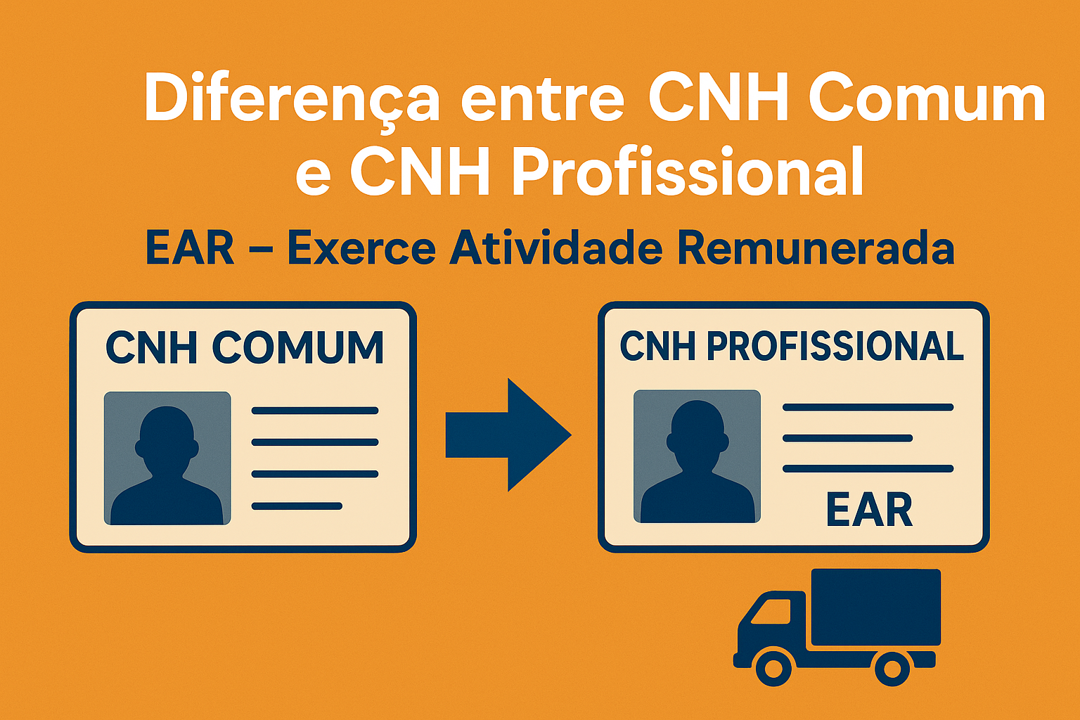 Diferença entre CNH Comum e CNH Profissional