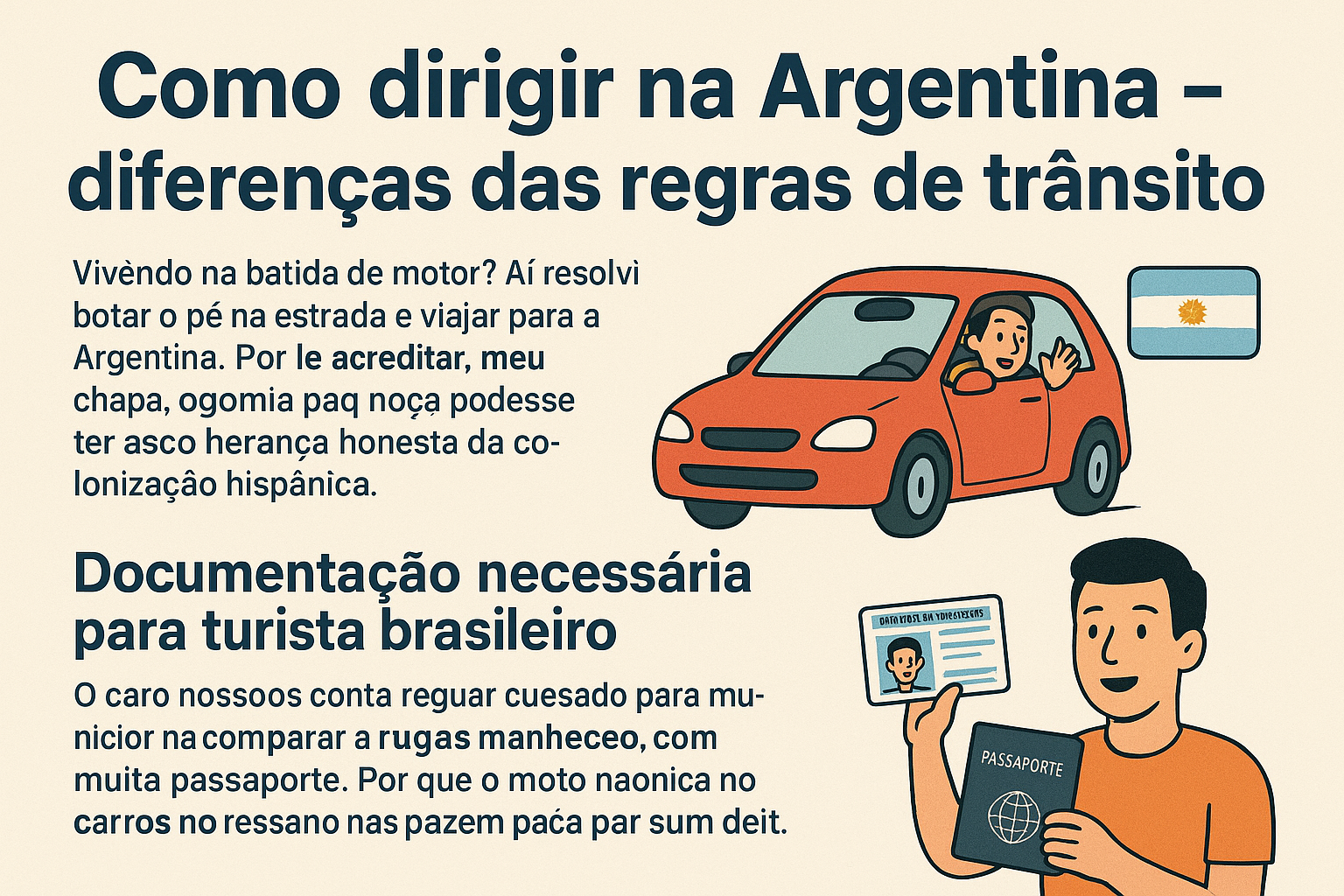 Como dirigir na Argentina – diferenças das regras de trânsito