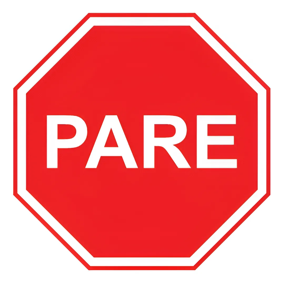 Placa Parada Obrigatória
