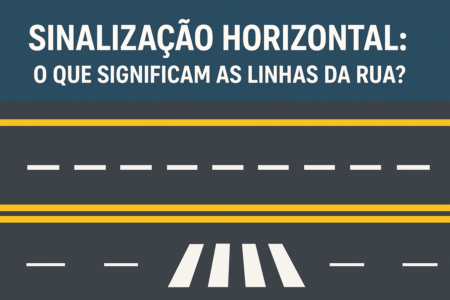 Sinalização Horizontal: O que Significam as Linhas da Rua?