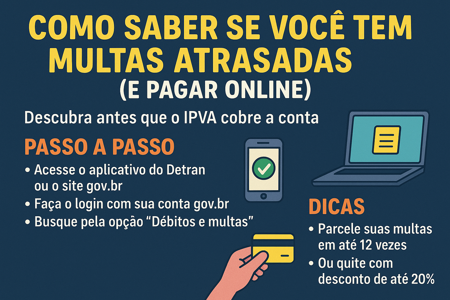 Como Saber se Você Tem Multas Atrasadas (e Pagar Online)