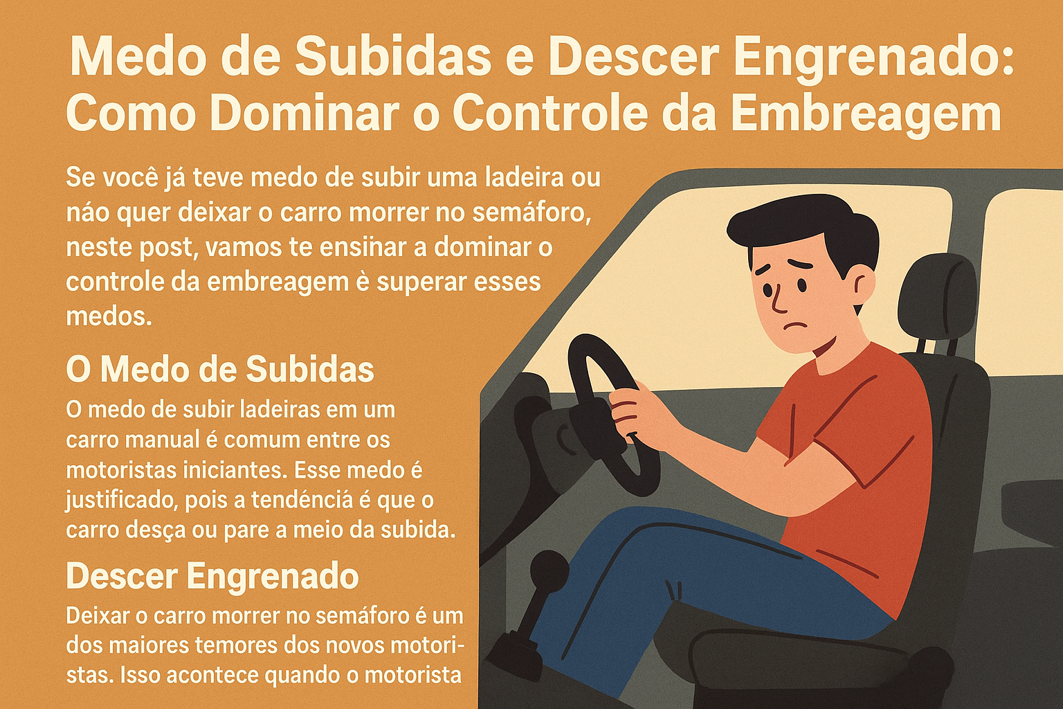 Medo de Subidas e Descer Engrenado: Como Dominar o Controle da Embreagem