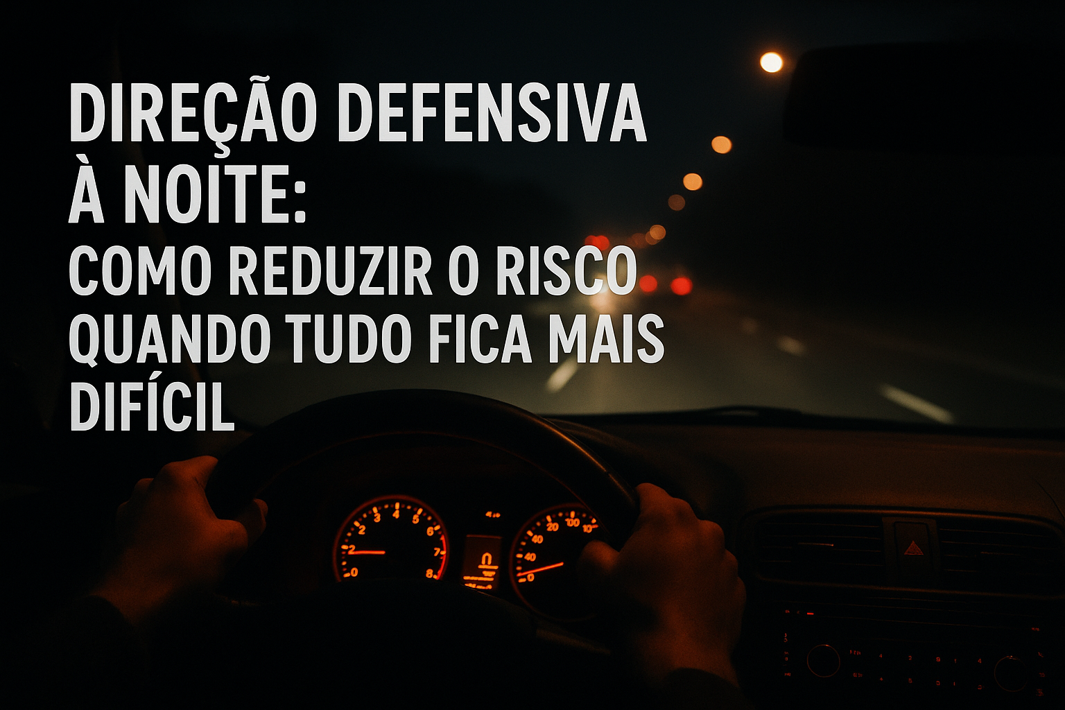 Direção Defensiva à Noite: Como Reduzir o Risco Quando Tudo Fica Mais Difícil