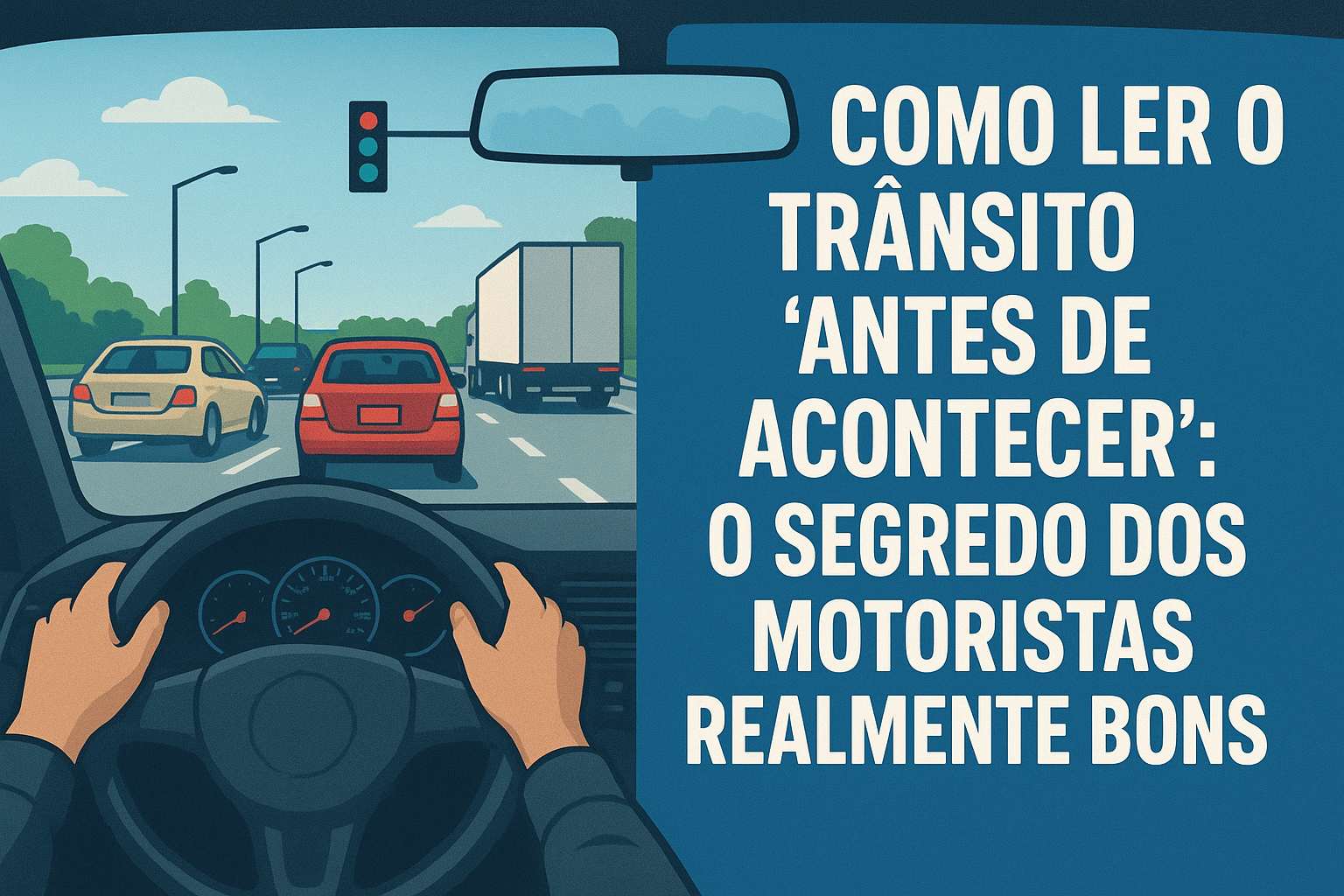 “Como Ler o Trânsito ‘Antes de Acontecer’: O Segredo dos Motoristas Realmente Bons”