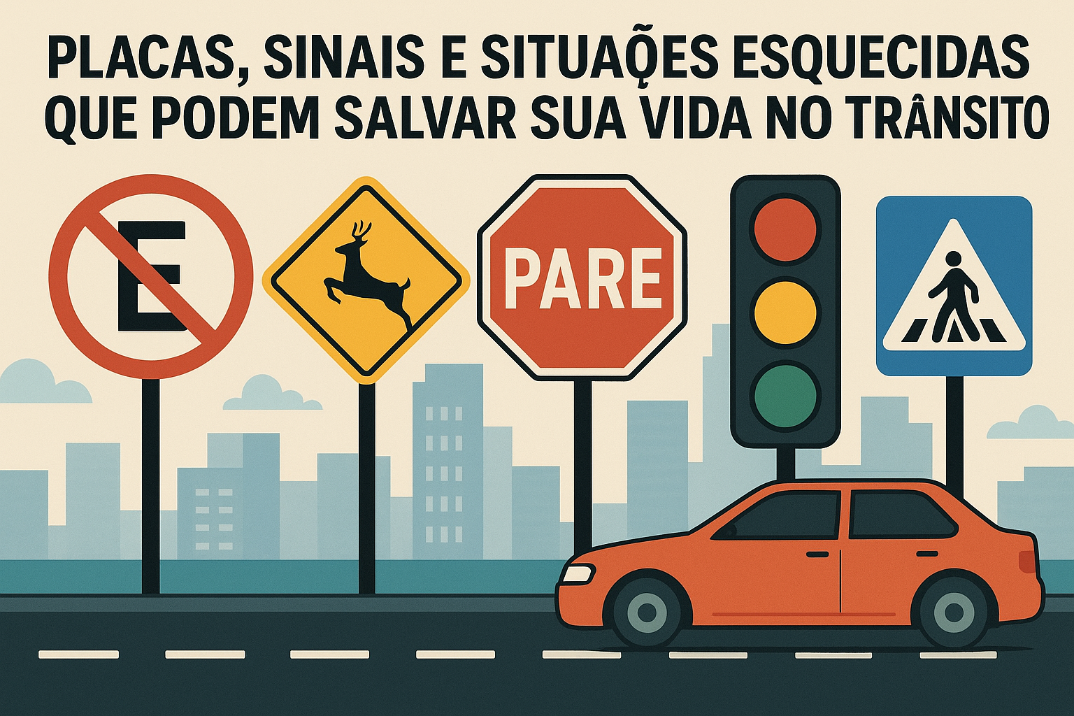 Placas, Sinais e Situações Esquecidas Que Podem Salvar Sua Vida no Trânsito