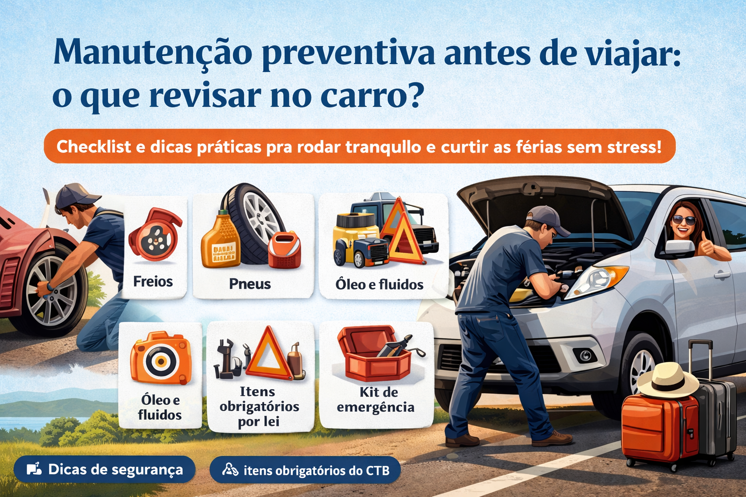 Manutenção preventiva antes de viajar: por que revisar antes das férias?