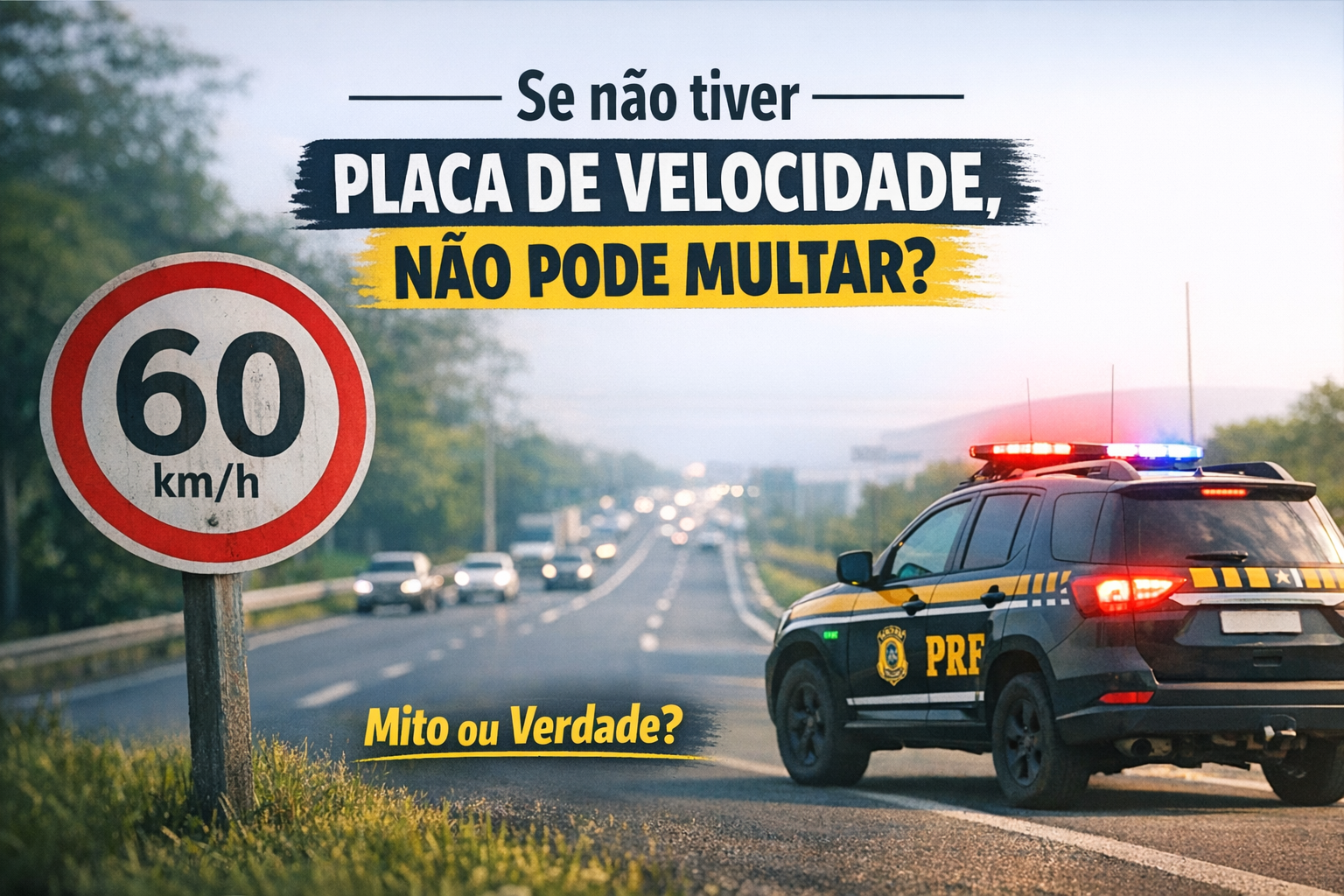 Se Não Tiver Placa De Velocidade, Não Pode Multar — Mito Ou Verdade