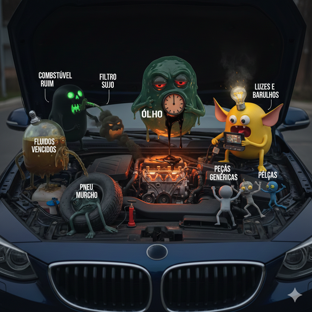 7 Erros de Manutenção que Detonam seu Carro (e o seu Bolso)