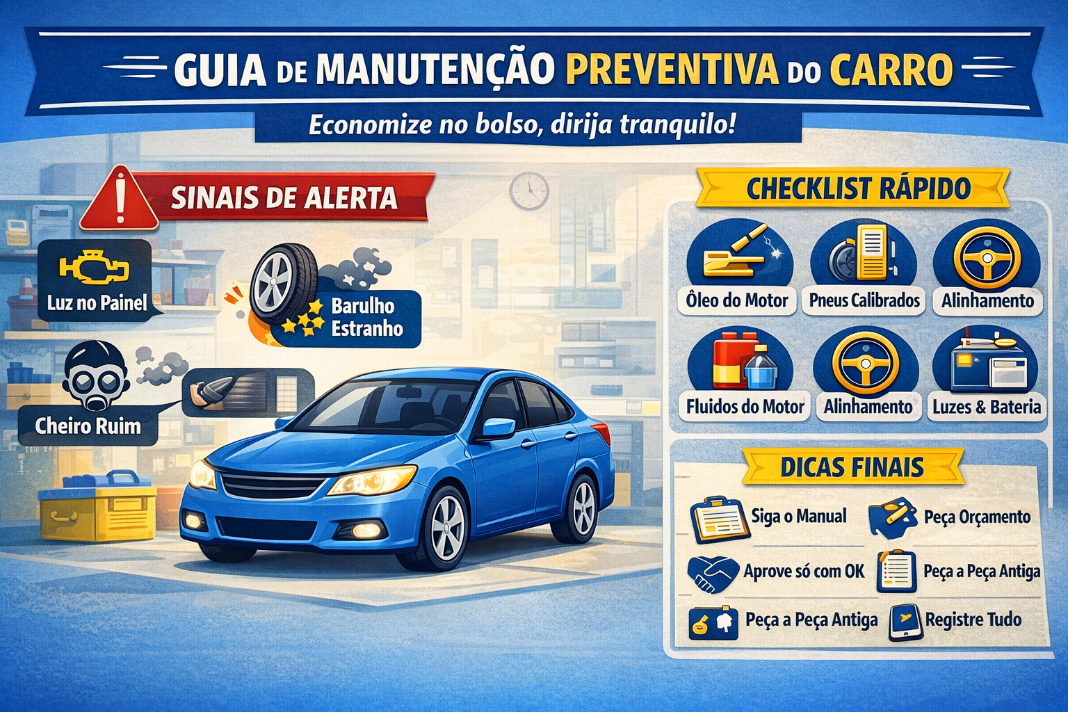 Manutenção preventiva para quem não entende nada de mecânica