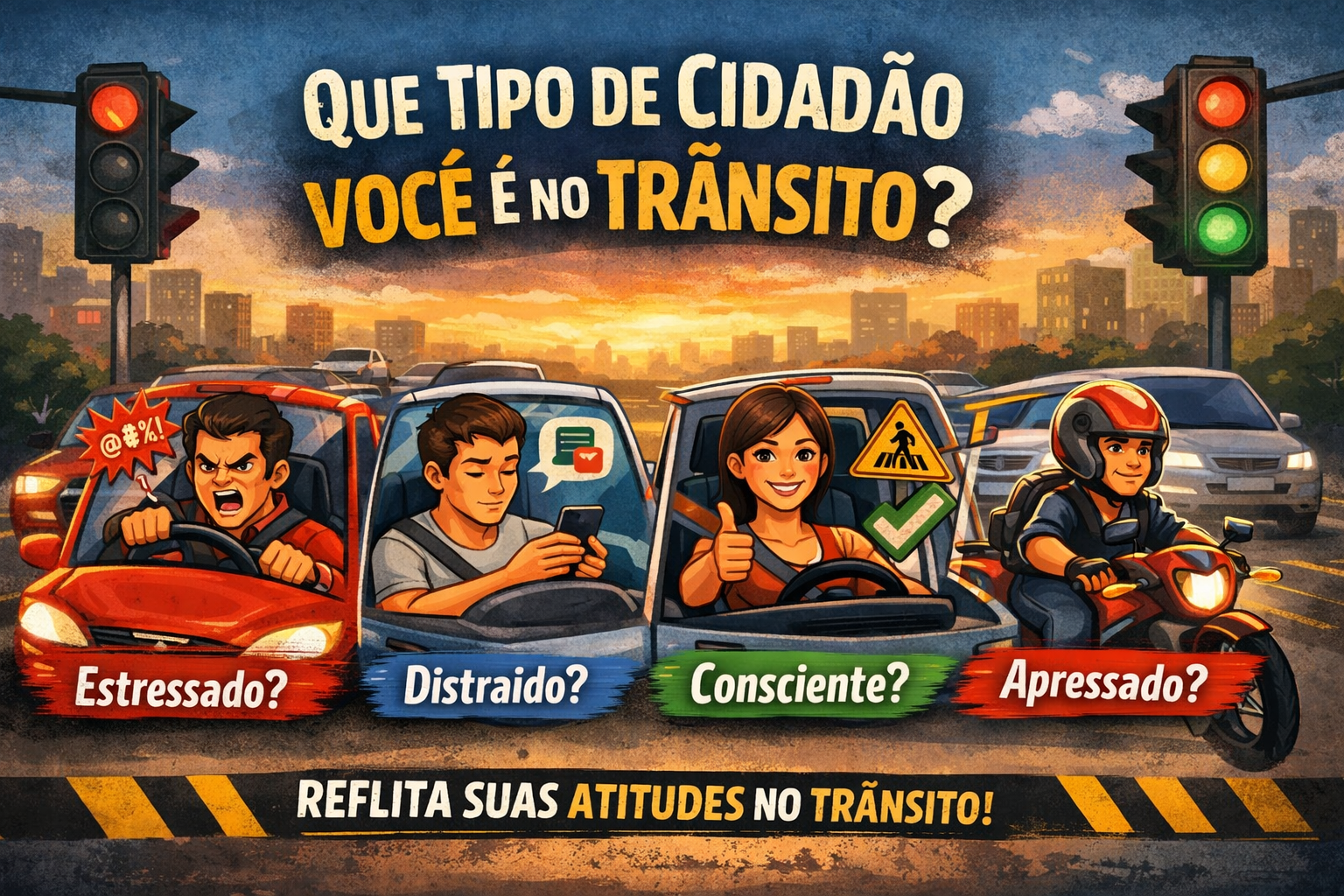 Que tipo de cidadão você é quando está no trânsito?